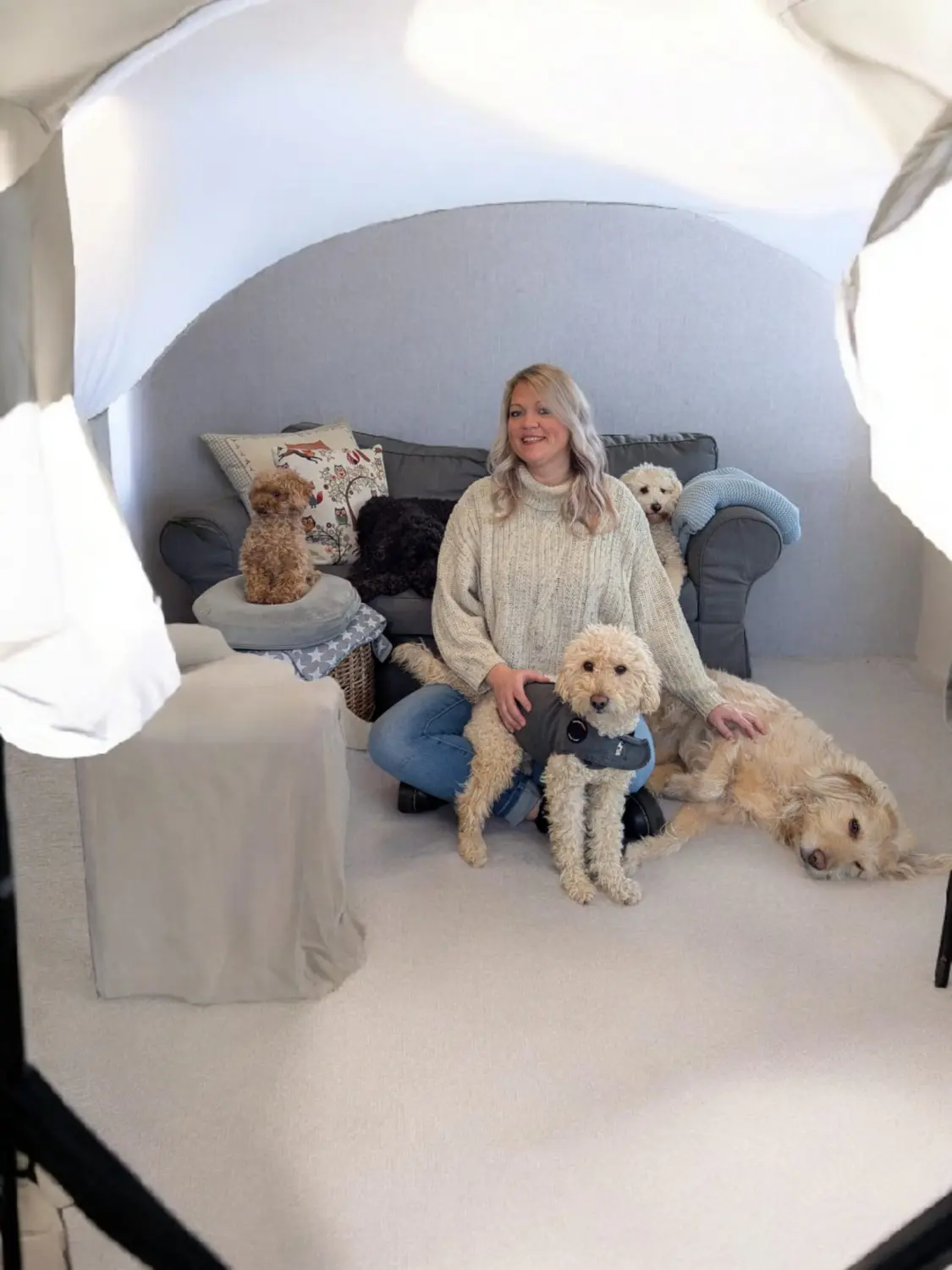 Lena Kuna-Schallenberg mit Hunden